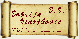Dobrija Vidojković vizit kartica